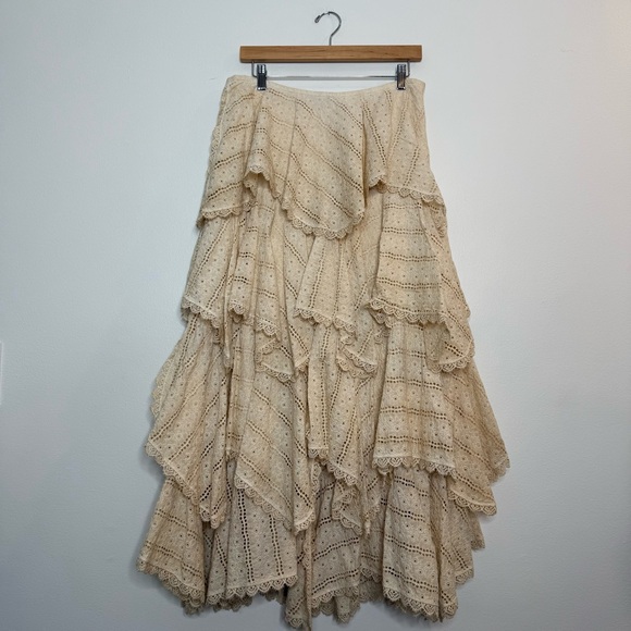 Lafayette 148 New York Dresses & Skirts - Vintage Lafayette148 Tier Layered Boho Victorian Prairie Cottagecore Maxi skirt